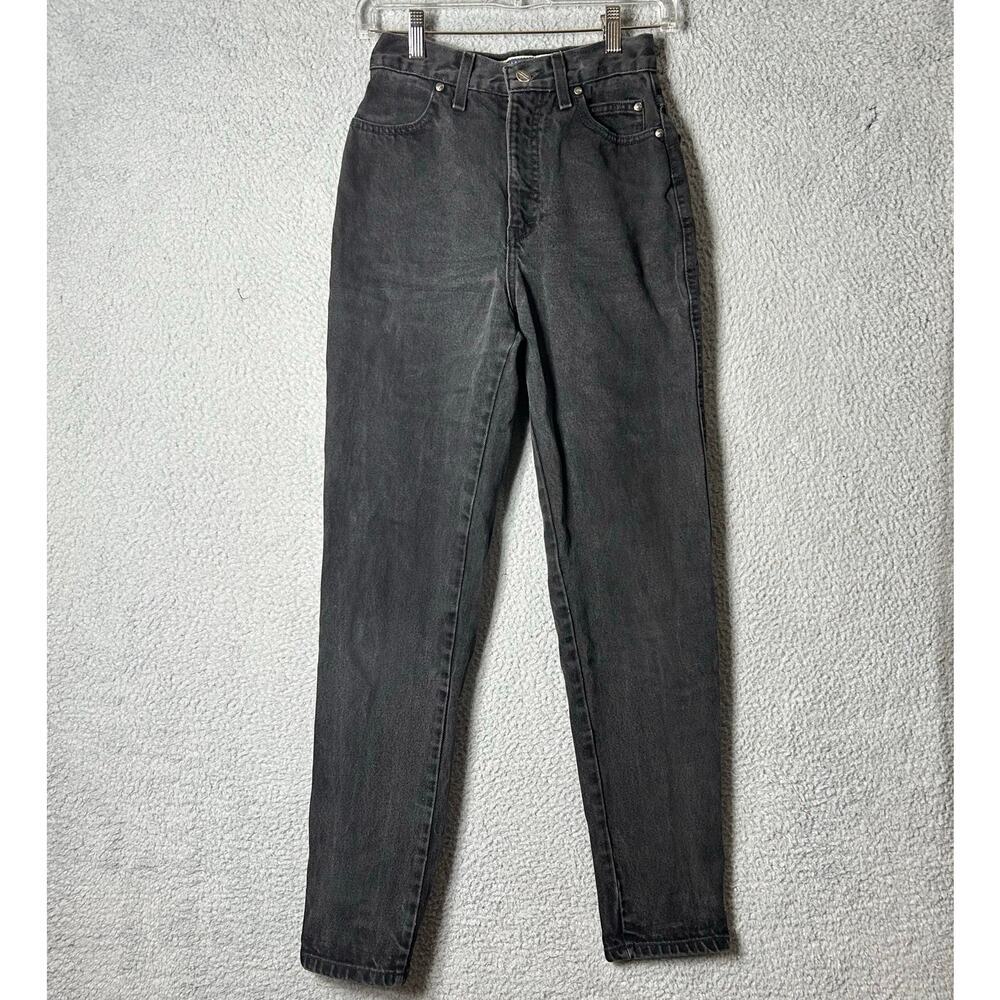 Harley Davidson Jeans‎ Womens 2 Black Biker Blues High Rise Straight Boyfriend